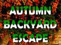 Cluiche Autumn Backyard Escape 