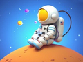 Cluiche Coloring Book: Spaceman Sitting
