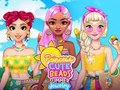 Cluiche Princess Cute Beads Summer Jewelry