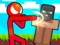 Cluiche Stickman vs Villager: Save the Girl