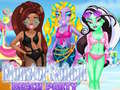 Cluiche Monster School Beach Party