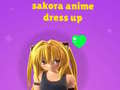 Cluiche Sakora Anime Dress Up