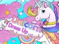 Cluiche Unicorn Dress Up Coloring Book