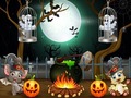Cluiche Halloween Twin Ghosts Rescue