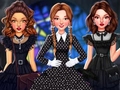 Cluiche Celebrity Wednesday Addams Style
