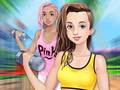 Cluiche Fitness Girls Dress Up