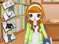 Cluiche Library Girl Dressup