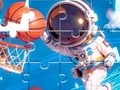 Cluiche Jigsaw Puzzle: Space Basketball