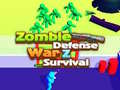 Cluiche Zombie defense: War Z Survival