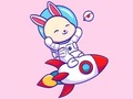 Cluiche Coloring Book: Rabbit Astronaut