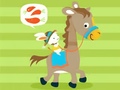 Cluiche Coloring Book: Riding Horse