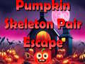 Cluiche Pumpkin Skeleton Pair Escape 