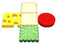 Cluiche Burger Fold Puzzle