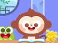 Cluiche Jigsaw Puzzle: Reading Book