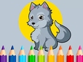 Cluiche Coloring Book: Wolf
