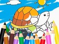 Cluiche Coloring Book: Sunny Turtle
