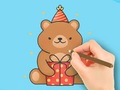 Cluiche Coloring Book: Gift Bear