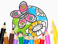 Cluiche Coloring Book: Butterfly With Flowe