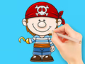 Cluiche Coloring Book: Pirate