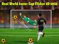 Cluiche Real World Soccer Cup Flicker 3D 2023