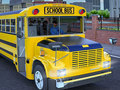 Cluiche School Bus Game Driving Sim