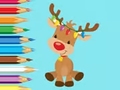 Cluiche Coloring Book: Cute Christmas Reindeer