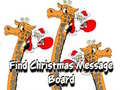 Cluiche Find Christmas Message Board