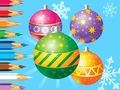 Cluiche Coloring Book: Christmas Decorate Balls