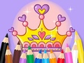 Cluiche Coloring Book: Princess Crown