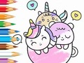 Cluiche Coloring Book: A Cup Of Unicorn