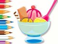 Cluiche Coloring Book: Ice Cream Sundae