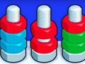 Cluiche Nuts Puzzle: Sort By Color