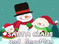 Cluiche Santa Claus and Snowman Jigsaw