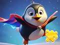 Cluiche Jigsaw Puzzle: Sky Flying Penguin