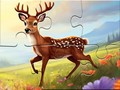 Cluiche Jigsaw Puzzle: Running Deer