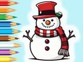 Cluiche Coloring Book: Snowman Family