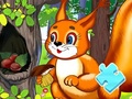 Cluiche Jigsaw Puzzle: Squirrel Hide Food