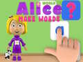 Cluiche World of Alice Make Words