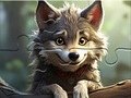 Cluiche Jigsaw Puzzle: Smiling Wolf