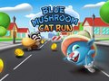 Cluiche Blue Mushroom Cat Run