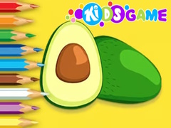 Cluiche Coloring Book: Avocado Fruit