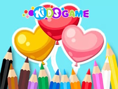 Cluiche Coloring Book: Heart Balloons