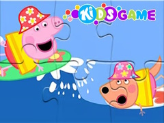 Cluiche Jigsaw Puzzle: Peppa Pig Sea Sailing