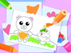 Cluiche Toddler Drawing: Cute Pig