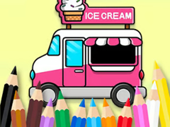 Cluiche Coloring Book: Ice Cream Car