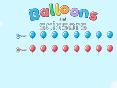 Cluiche Balloons And Scissors