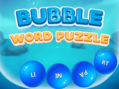 Cluiche Bubble Word Puzzle