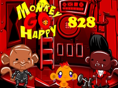 Cluiche Monkey Go Happy Stage 828