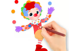 Cluiche Coloring Book: Funny Clown