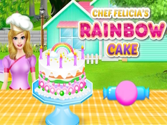 Cluiche Chef Felicia`s Rainbow Cake
